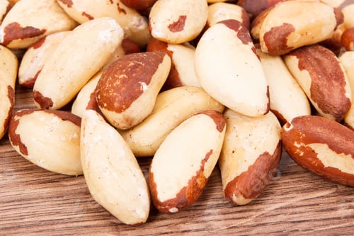 Preview: Brazil Nuts Containing Natural Minerals And Vitamin, Concept Of Healthy Nutrition