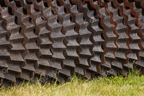 Preview: Part And Detail Of Agricultural Disk Harrow, Modern Technology In Agriculture Concept