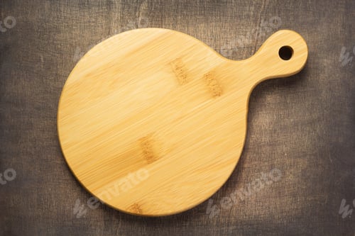 Preview: Cutting Board On Wooden Background Table Texture