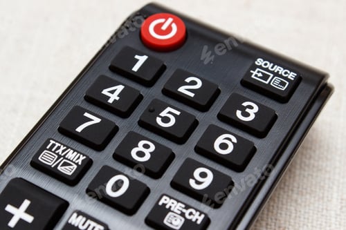 Preview: Buttons On Infrared Remote Control For Television