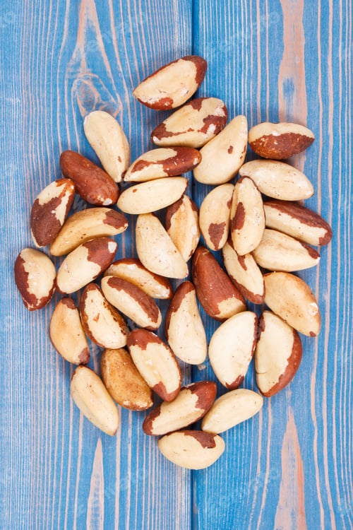 Preview: Heap Of Brazil Nuts As Source Of Natural Minerals And Vitamin, Healthy Nutrition Concept