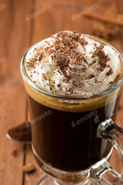 Preview: Cup Of Coffee On Wooden Background