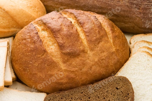 Preview: Assortment Of Baked Bread As Background