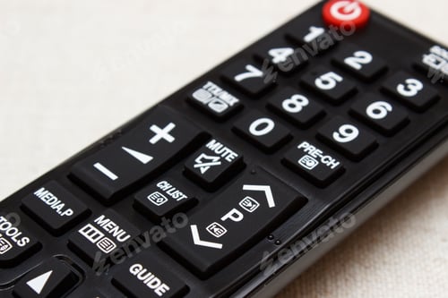 Preview: Buttons On Infrared Remote Control For Television