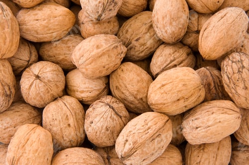 Preview: Whole Walnuts As Background