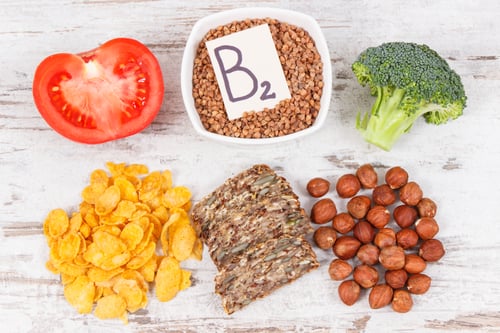 Preview: Healthy Ingredients Or Products As Source Vitamin B2, Dietary Fiber And Natural Minerals, Concept