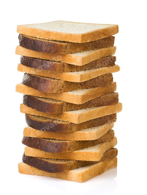 Preview: Loaf Of Bread Isolated On White Background
