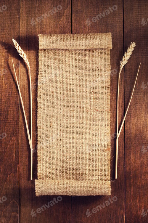 Preview: Ears Of Wheat On Wooden Background