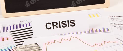 Preview: Currencies Dollar And Downward Graphs Representing Financial Crisis Caused By Coronavirus. Risk Of