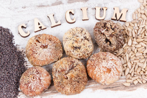 Preview: Inscription Calcium And Natural Ingredients Or Products As Source Vitamins, Minerals And Fiber