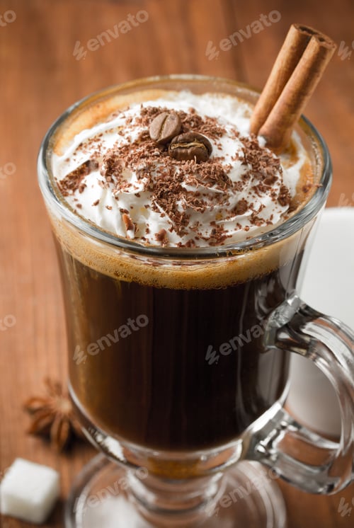 Preview: Cup Of Coffee On Wooden Background