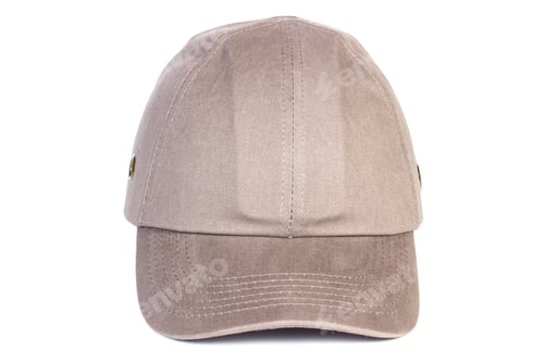 Preview: Closeup Of Beige Baseball Cap Isolated On White Background, Protection From Sun