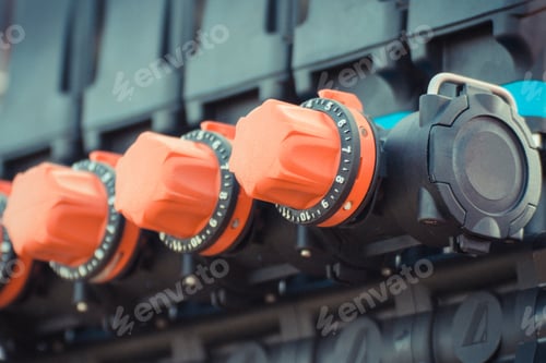 Preview: Operating Control Buttons Or Knobs In Agricultural Or Industrial Machine