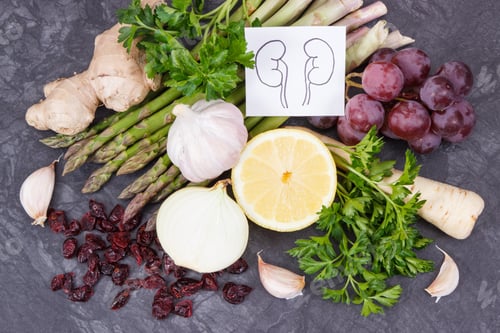 Preview: Natural Food For Healthy Kidneys. Nutritious Eating Containing Vitamins And Minerals