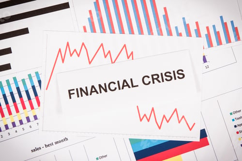 Preview: Downward Graphs Representing Financial Crisis Caused By Coronavirus. Covid-19. Sars-Cov-2. 2019-Ncov
