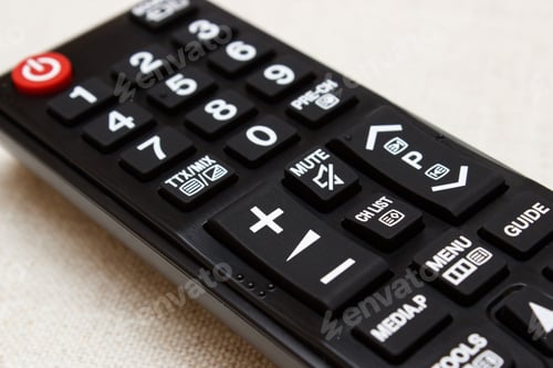 Preview: Buttons On Infrared Remote Control For Television