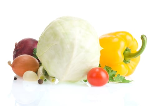 Preview: Healthy Vegetable Food Isolated On White Background