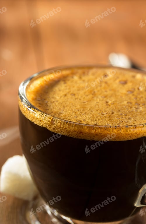 Preview: Cup Of Coffee On Wooden Background