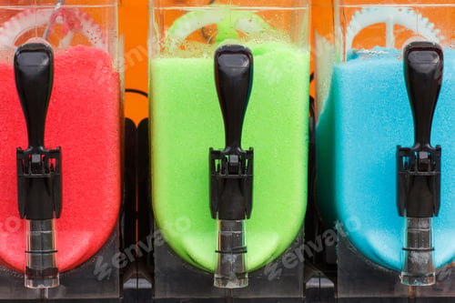 Preview: Machine For Making Ice Cream Smoothie Drinks, Cold Dessert With Three Different Tastes