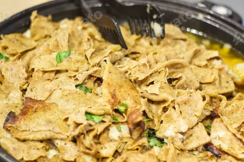 Preview: Fresh Prepared Eating With Chicken And Spices. Oriental Cuisine