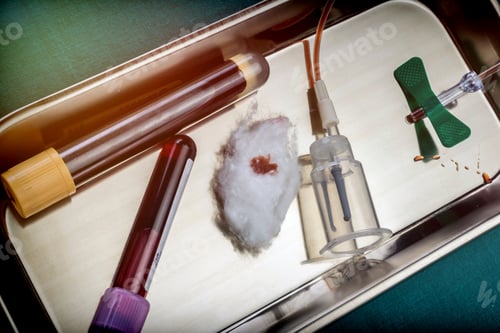 Preview: Blood Extraction Equipment To A Donor In A Hospital, Conceptual Image