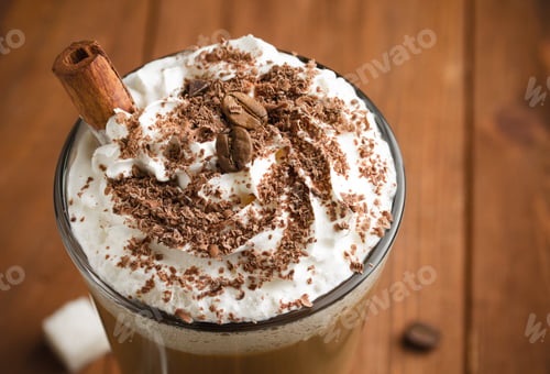 Preview: Cup Of Coffee On Wooden Background