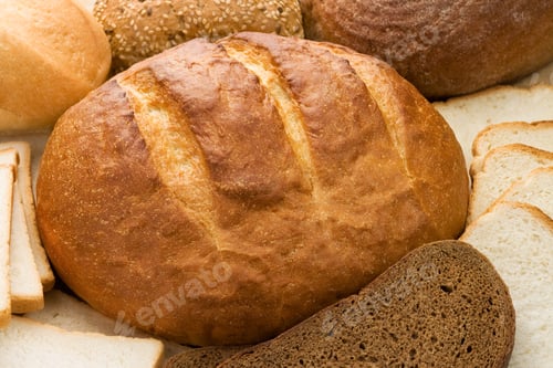 Preview: Assortment Of Baked Bread As Background