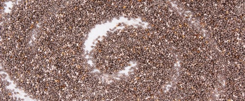 Preview: Chia Seeds As Source Natural Vitamins, Minerals And Dietary Fiber, Concept Of Healthy Food And