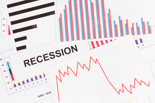 Preview: Inscription Recession And Declining Chart As Risk Of Global Financial Crisis Caused By Coronavirus