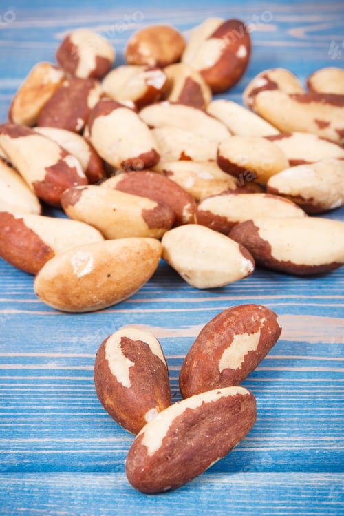 Preview: Brazil Nuts Containing Natural Minerals And Vitamin, Concept Of Healthy Nutrition