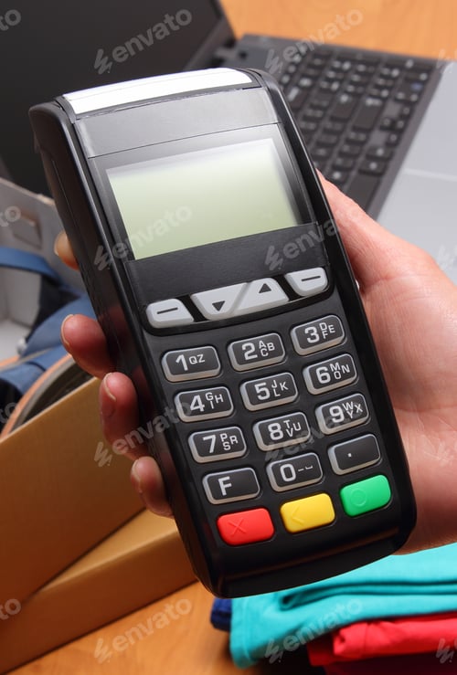 Preview: Use Payment Terminal For Paying For Purchases In Store, Enter Personal Identification Number
