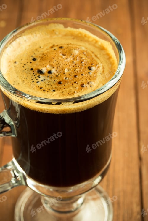 Preview: Cup Of Coffee On Wooden Background