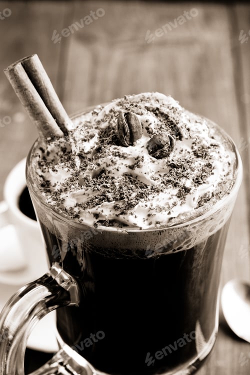 Preview: Cup Of Coffee On Wooden Background