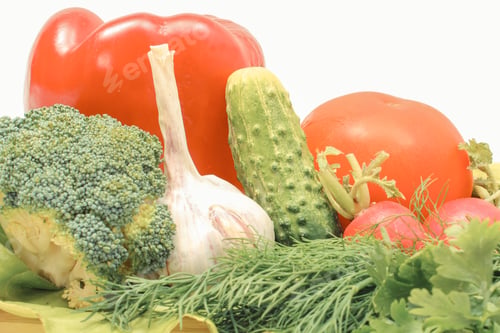 Preview: Fresh Ripe Vegetables As Source Natural Vitamins And Minerals. Healthy Eating Concept