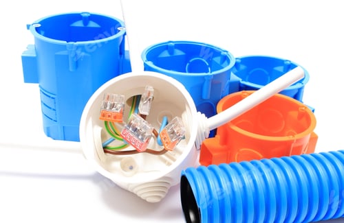 Preview: Copper Wire Connections In Electrical Box And Components For Use In Electrical Installations