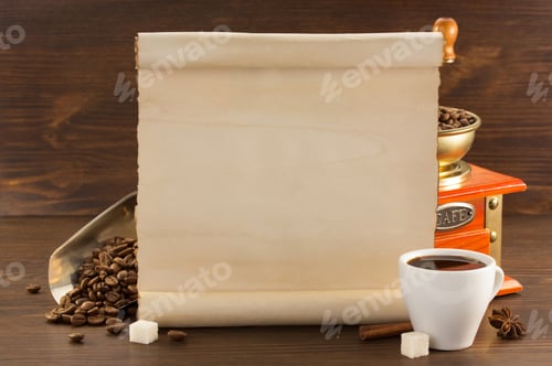 Preview: Coffee Concept On Wooden Background