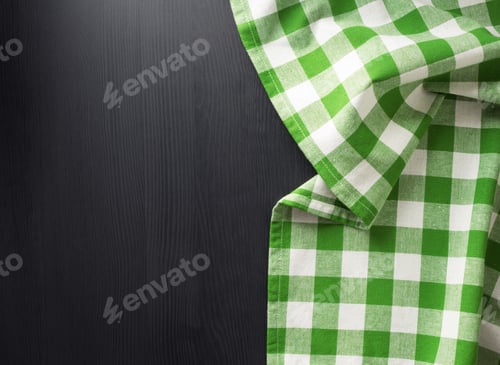 Preview: Cloth Napkin On Wooden Background