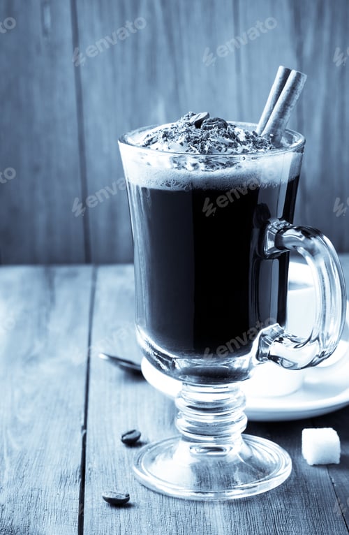 Preview: Cup Of Coffee On Wooden Background