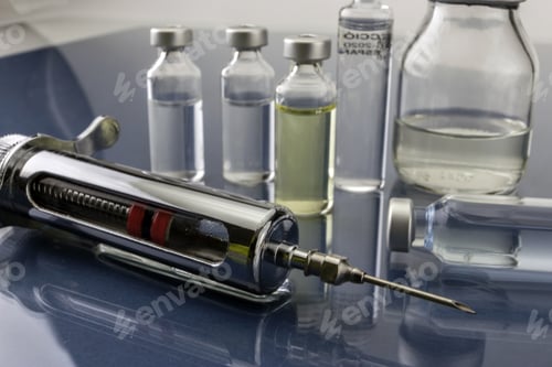 Preview: Medicine Vials And Syringe