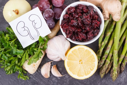 Preview: Natural Food For Healthy Kidneys. Nutritious Eating Containing Vitamins And Minerals
