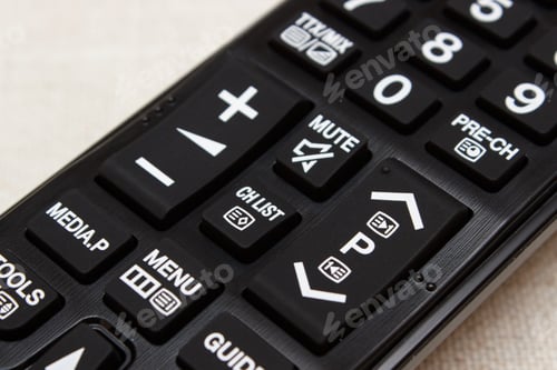 Preview: Buttons On Infrared Remote Control For Television