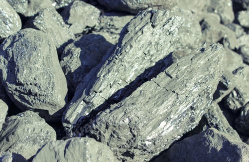 Preview: Heap Of Black Coal Lumps, Fuel And Power Concept