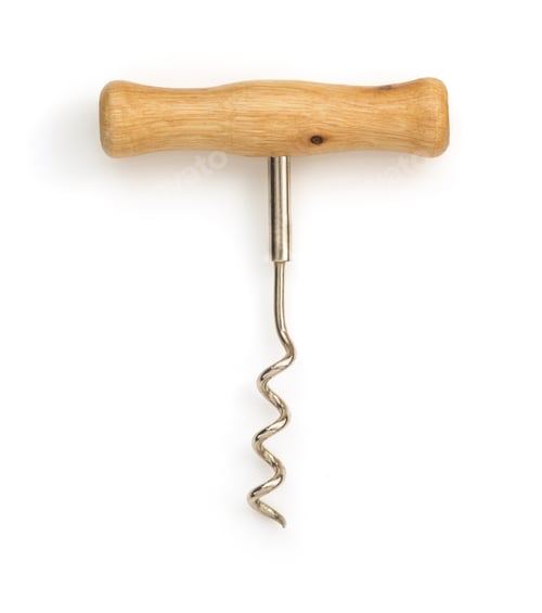 Preview: Corkscrew Isolated On White Background