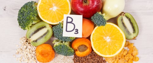 Preview: Nutritious Ingredients And Products Containing Vitamin B3 And Other Natural Minerals, Concept Of