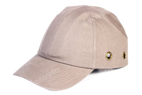 Preview: Closeup Of Beige Baseball Cap Isolated On White Background, Protection From Sun