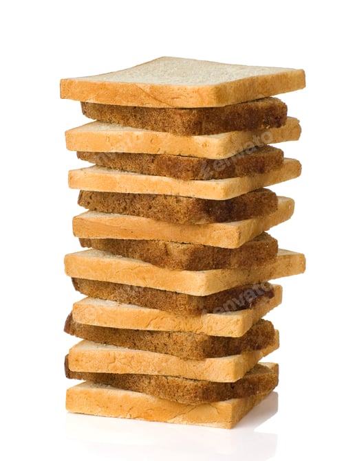 Preview: Loaf Of Bread Isolated On White Background