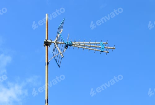 Preview: Television Antenna With Blue Sky