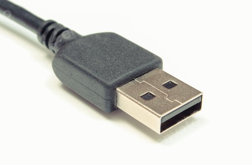 Preview: Electric Cable With Plug For Electrical Appliances. White Background