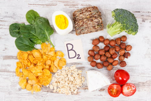 Preview: Healthy Ingredients Or Products As Source Vitamin B2, Dietary Fiber And Natural Minerals, Concept