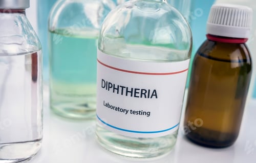 Preview: Test Diphtheria In Laboratory, Conceptual Image, Composition Horizontal